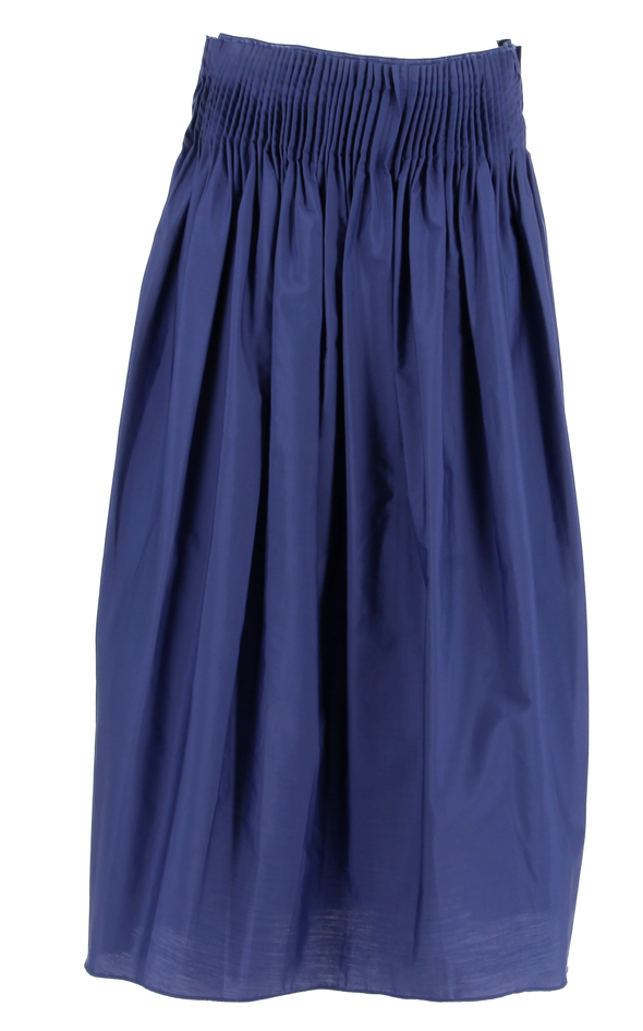 Jupe plissée bleue