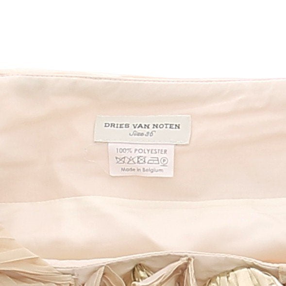Jupe beige et dorée