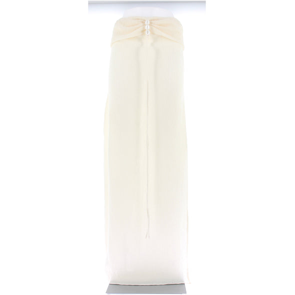 Jupe crème à perles