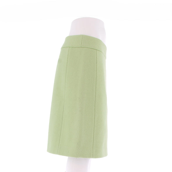 Jupe en laine verte