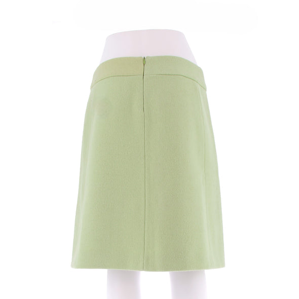 Jupe en laine verte