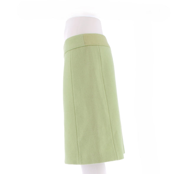 Jupe en laine verte
