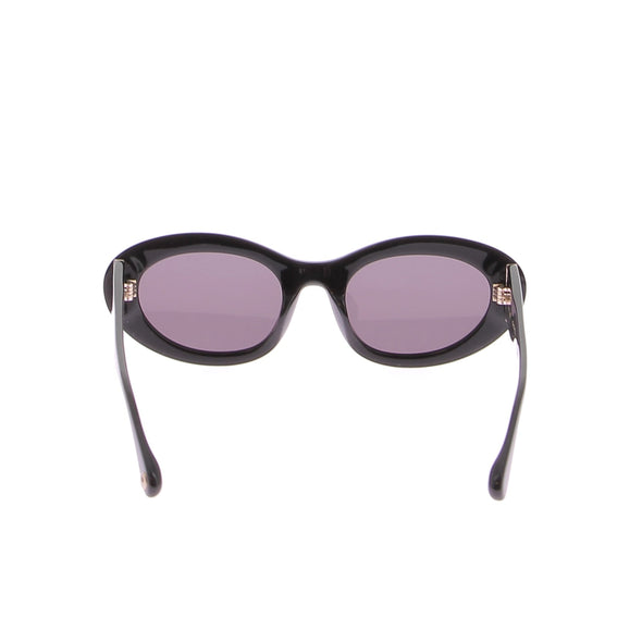 Lunettes noires rondes "Deneuve"