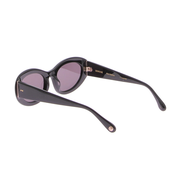 Lunettes noires rondes "Deneuve"