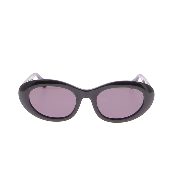 Lunettes noires rondes "Deneuve"