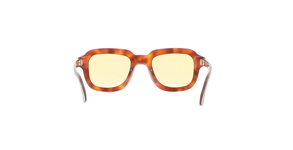 Lunettes de soleil marrons à verre jaune