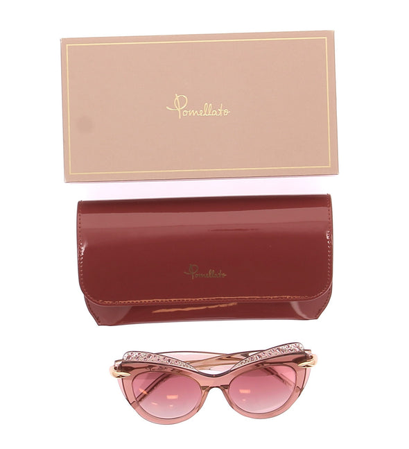 Lunettes de soleil roses avec strass "PM0002S"