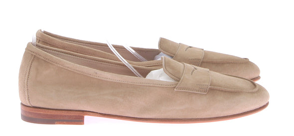 Mocassins en daim beige