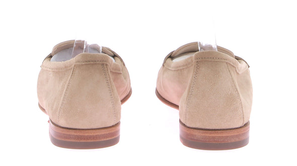 Mocassins en daim beige