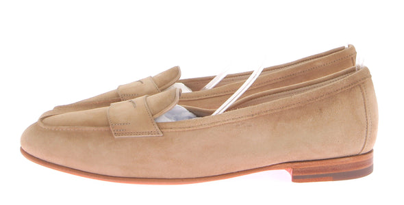 Mocassins en daim beige