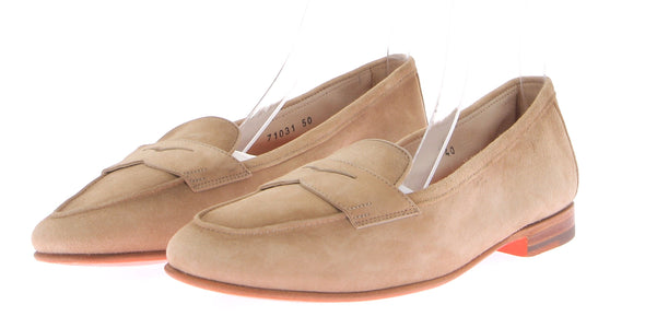 Mocassins en daim beige