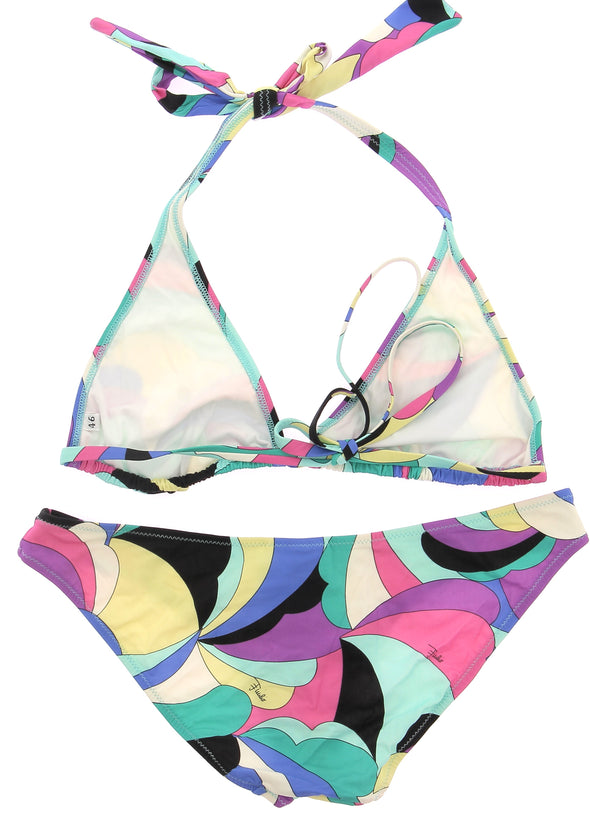 Maillot de bain deux pièces multicolore