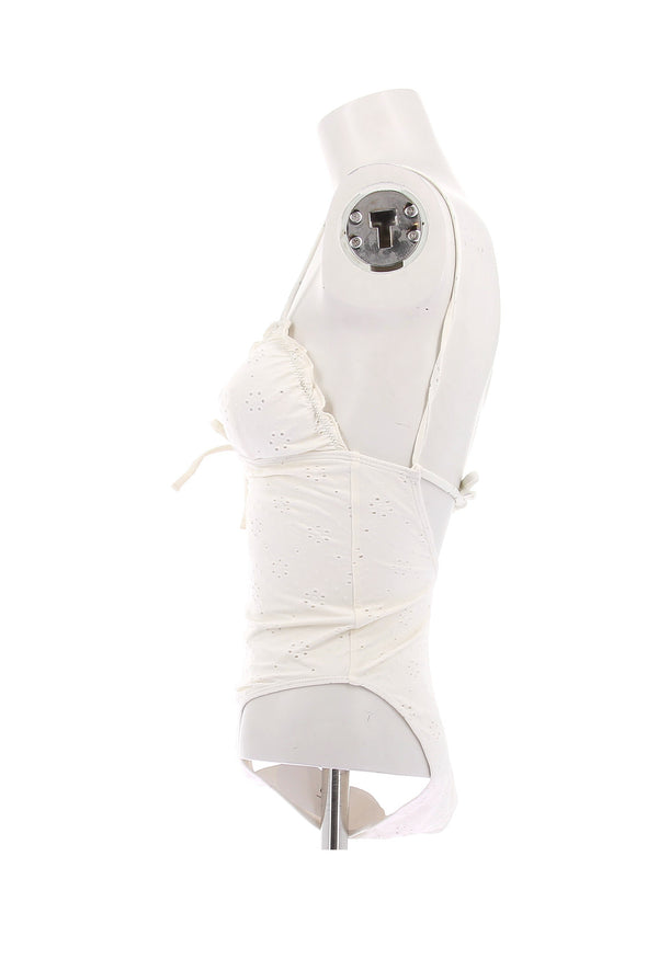 Maillot de bain une pièce blanc