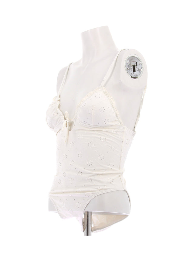 Maillot de bain une pièce blanc