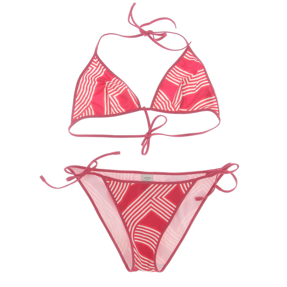 Maillot rouge à motifs