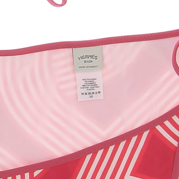 Maillot rouge à motifs