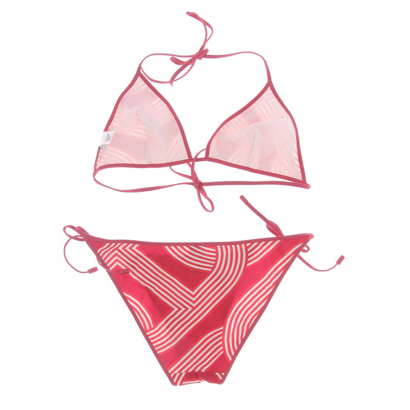 Maillot rouge à motifs