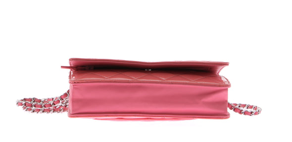 Mini sac en cuir vernis rose "Timeless"