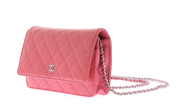 Mini sac en cuir vernis rose "Timeless"