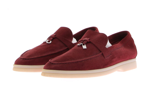 Mocassins bordeaux en daim "Summer Charm Walk"