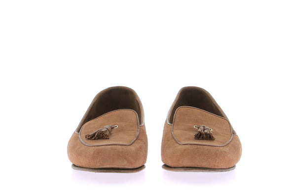 Mocassins en daim camel