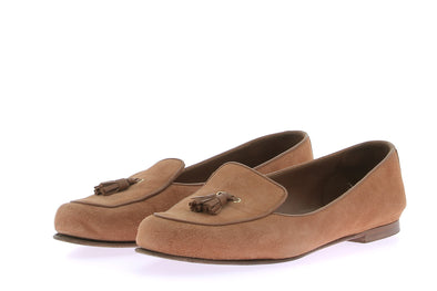 Mocassins en daim camel