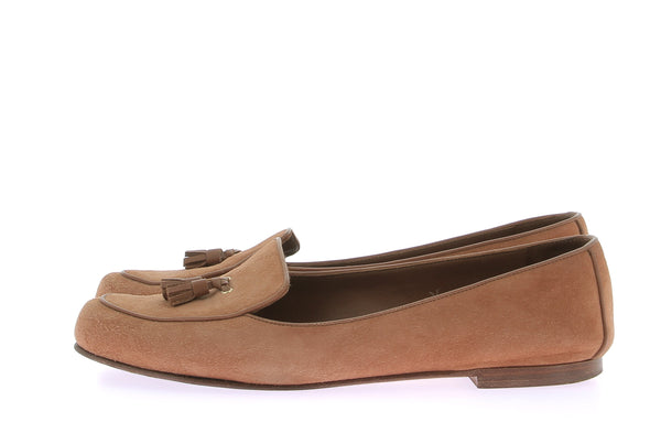 Mocassins en daim camel