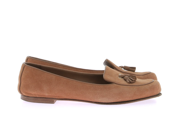 Mocassins en daim camel