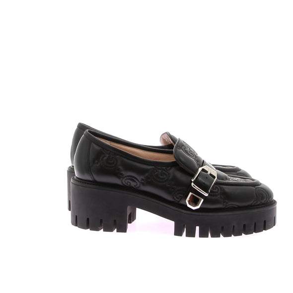 Mocassins en cuir noir