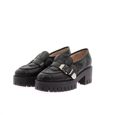 Mocassins en cuir noir