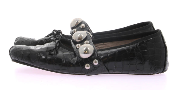 Ballerines noire croco