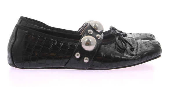 Ballerines noire croco