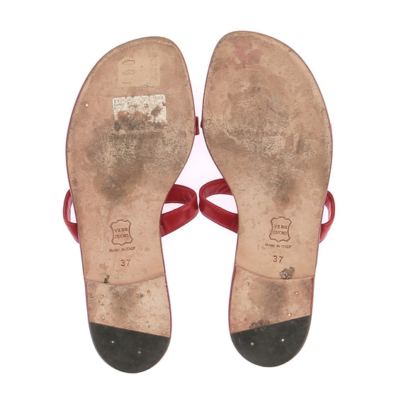 Sandales rouges