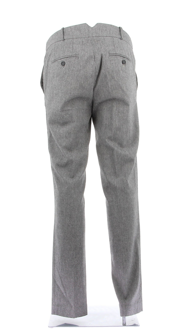 Pantalon droit gris chiné