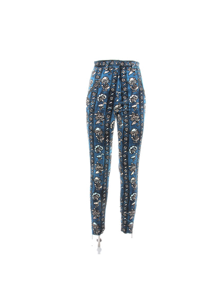 Pantalon en velours bleu