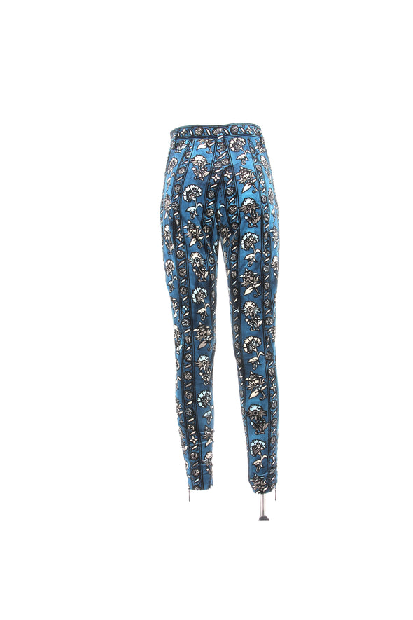 Pantalon en velours bleu