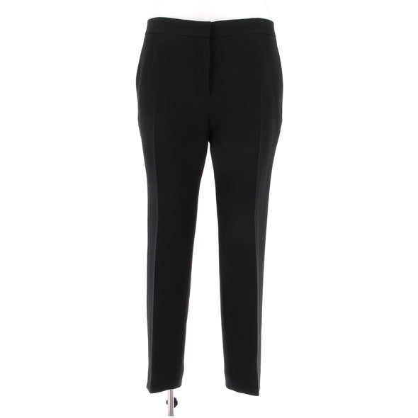 Pantalon de tailleur noir en laine