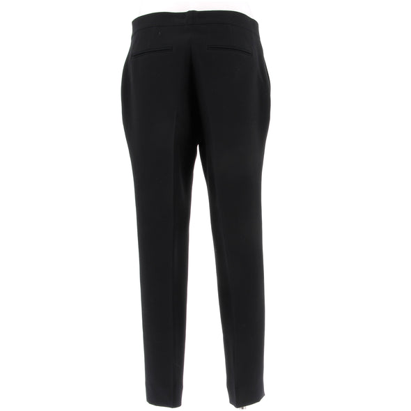 Pantalon de tailleur noir en laine