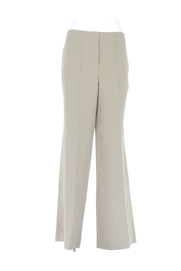 Pantalon en soie vert clair