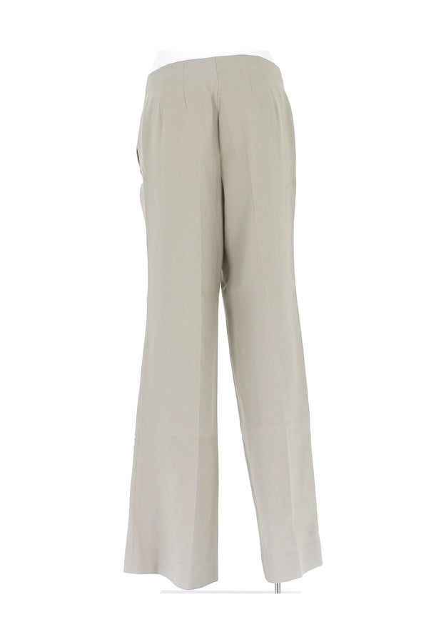 Pantalon en soie vert clair