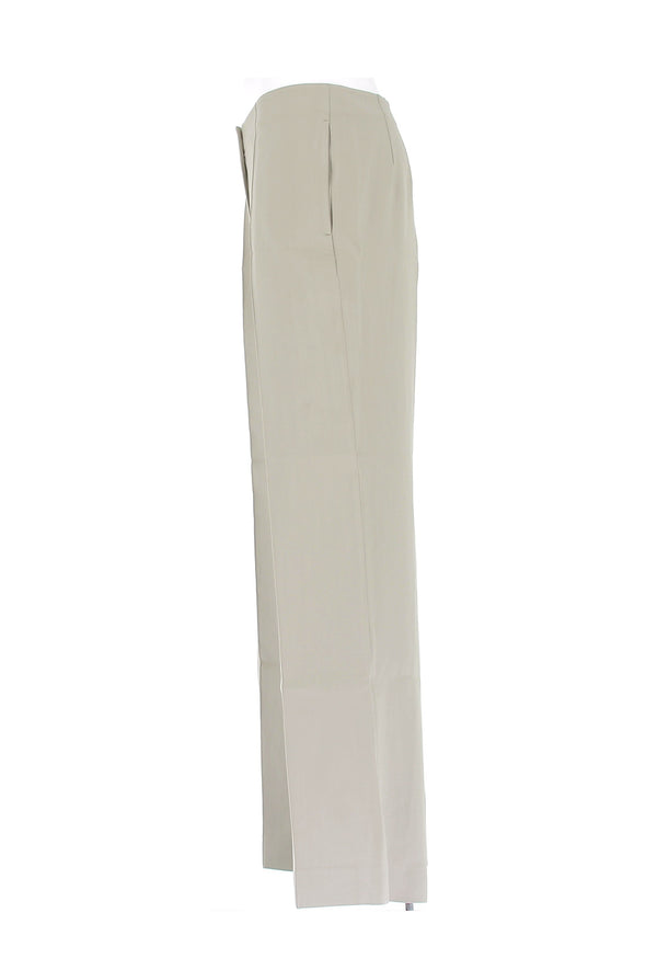 Pantalon en soie vert clair