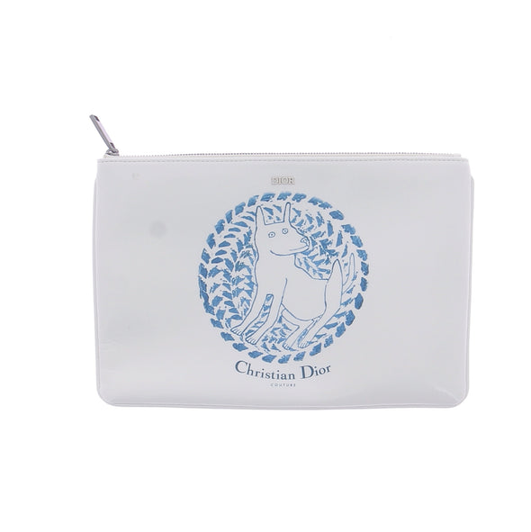 Pochette blanche à motif