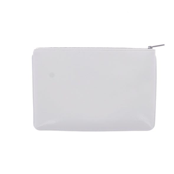 Pochette blanche à motif