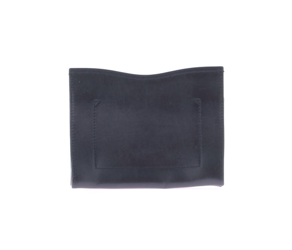 Pochette noire à pierres en cuir Curl