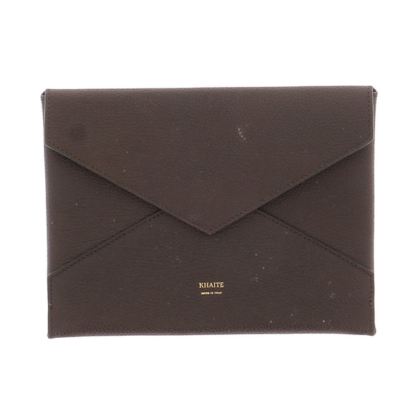 Pochette marron foncé