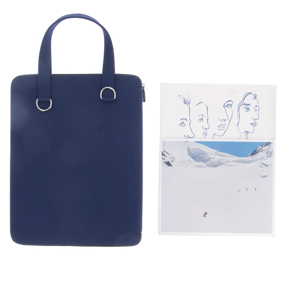 Pochette ordinateur bleu marine