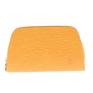 Pochettes jaunes en cuir