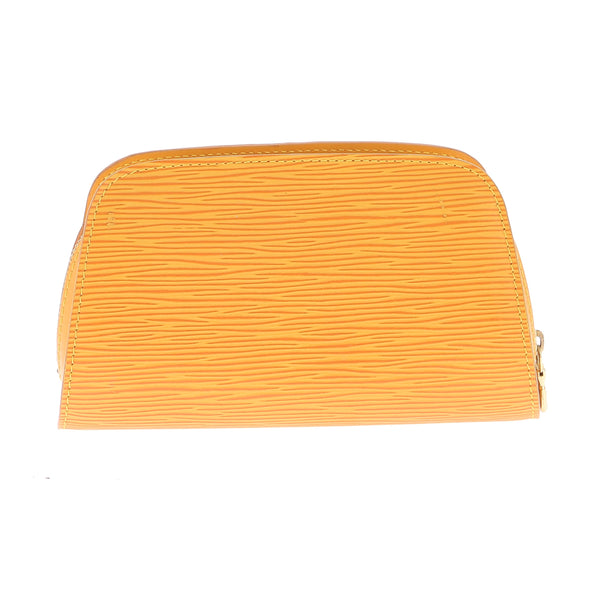 Pochettes jaunes en cuir