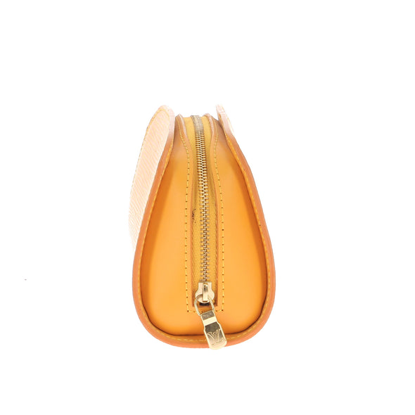 Pochettes jaunes en cuir