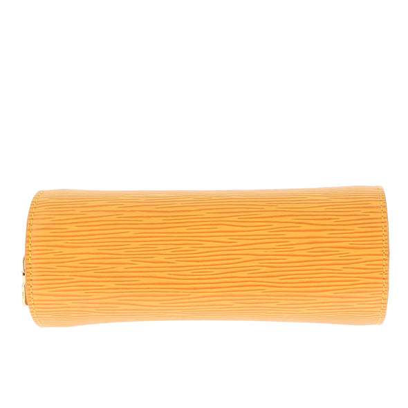 Pochettes jaunes en cuir